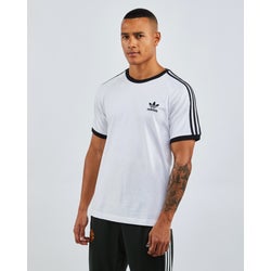 Men T-Shirts - adidas Adicolor 3-Stripes Shortsleeve - White-White