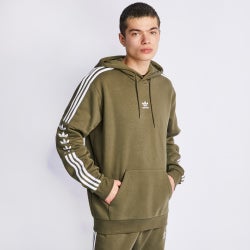 Homme Hoodies - adidas Trefoil-stripes - Olive Green-Olive Green