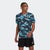 adidas Run Icons 3-Bar Allover Print - Homme T-Shirts Multicolor-Almost Blue-Legend Ink | 