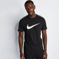 Men T-Shirts - Nike Repeat - Black-Black-White