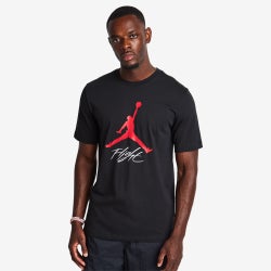 Men T-Shirts - Nike Jumpman - Black-Gym Red