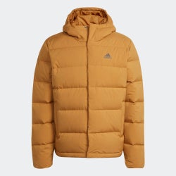 Herren Jackets - adidas Helionic Hooded Down - Mesa-Mesa