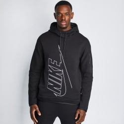 Men Hoodies - Nike Tech Fleece Full-Zip Windrunner Hoodie - Black-Black