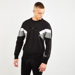 Men Sweatshirts - Champion Tape Crew - Black-Black
