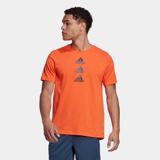 Adidas designed to move logo - heren t-shirts