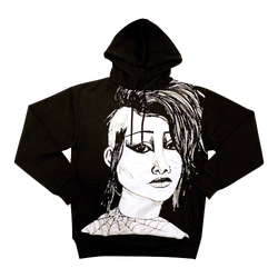 Men Hoodies - Chinatown Market Face - Black-Black