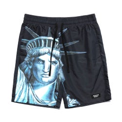 Men Shorts - Chinatown Market Nyc - Black-Black
