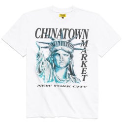 Men T-Shirts - Chinatown Market Nyc - White-White