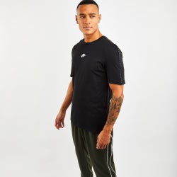 Men T-Shirts - Nike Repeat - Black-Silver-Black