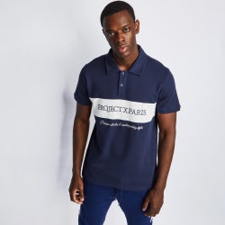 Uomo Polo Shirts - Project X Paris Athletics - Bleu Nuit-Bleu Nuit