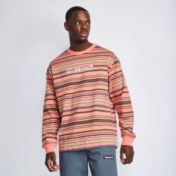 Homme T-Shirts - Timberland Striped Crew - Shell Pink-Shell Pink