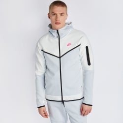Hombre Hoodies - Nike Tech Fleece - Summit White-Pure Platinum-Hyper Pink