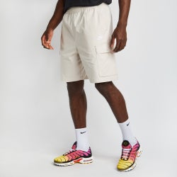 Men Shorts - Nike Club - Lt Orewood Brn-White