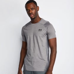 Heren T-Shirts - Under Armour Essentials - Carbon Heather-Black