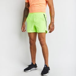 Men Shorts - Under Armour Essentials - Lime Surge-Black-Reflective