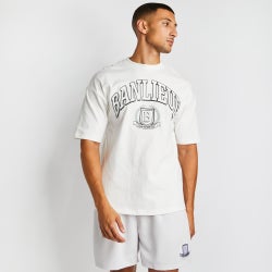 Homme T-Shirts - Banlieue Crest - Rice White-Rice White