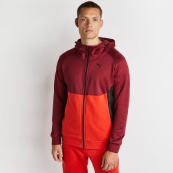 Men Hoodies - Puma Pumatech - Burnt Red-Burnt Red