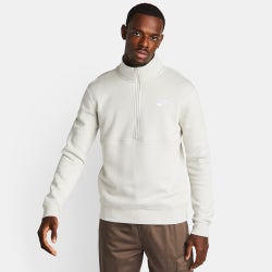 Herren Track Tops - Nike Club - Light Bone-Light Bone-White