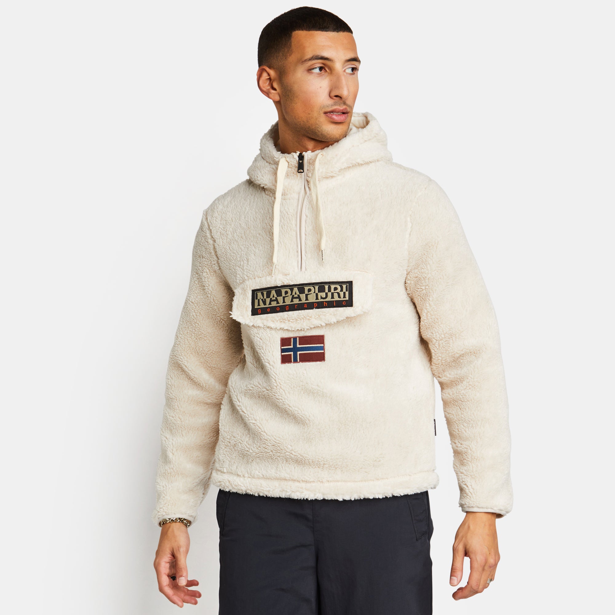 Napapijri store sherpa hoodie