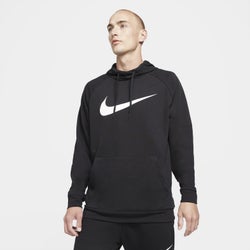 Homme Hoodies - Nike Dri-fit Pullover Training - Black-White