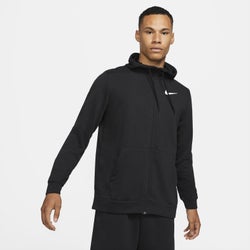 Homme Hoodies - Nike Dri-fit Full-zip Training - Black-White