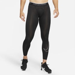 Hombre Leggings - Nike Pro Dri-fit Tights - Black-White