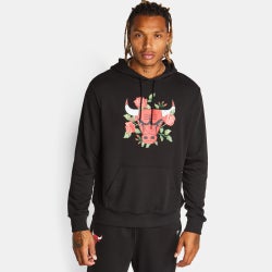 Herren Hoodies - New Era NBA Chicago Bulls - Black-Black