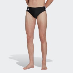 Men Shorts - adidas Classic 3-Stripes Swim Trunks - Black-White