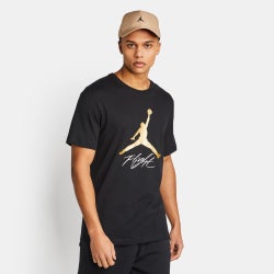 Hombre T-Shirts - Jordan Flight - Black-Metallic Gold