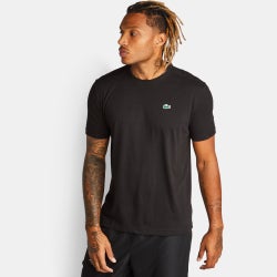 Men T-Shirts - Lacoste Small Croc - Black-Black