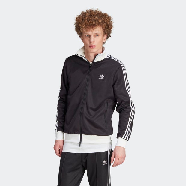 Image of Adidas Adicolor Classics Beckenbauer male Top da pista - Nero - Jersey di cotone - Foot Locker035