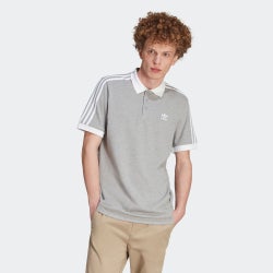 Herren Polo Shirts - adidas Adicolor Classics 3-Stripes - Medium Grey Heather-Medium Grey Heather