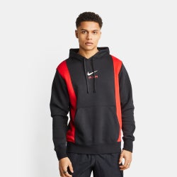 Men Hoodies - Nike Swoosh Air - Black-University Red