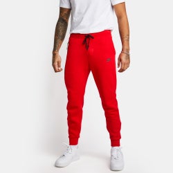 Herren Hosen - Nike Tech Fleece - University Red-Black