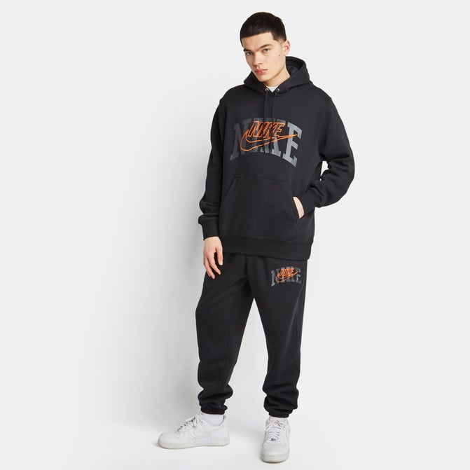 Nike Brushed Fleece Graphic Arch Hoodie Image 2 of 5. Tap to open photo gallery.