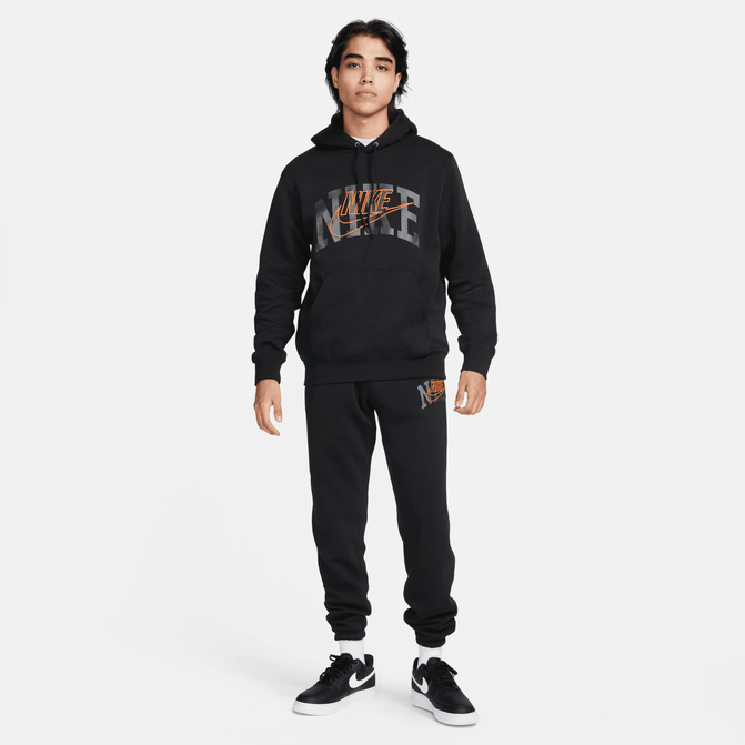 Nike Brushed Fleece Graphic Arch Hoodie Image 5 of 5. Tap to open photo gallery.