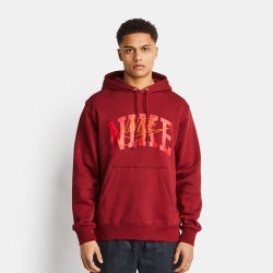 Hombre Hoodies - Nike Club - Team Red-Safety Orange