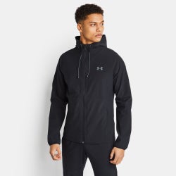 Uomo Track Tops - Under Armour Stretch Woven - Black-Black-Pitch Gray