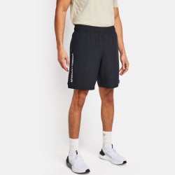 Herren Shorts - Under Armour Woven Workmark - Black-Black-White