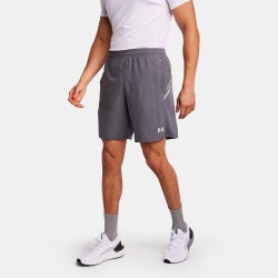 Homme Shorts - Under Armour Essentials - Castlerock-Castlerock-Matrix Green