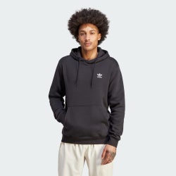 Men Hoodies - adidas Essential Trefoil Hoodie - Black-White