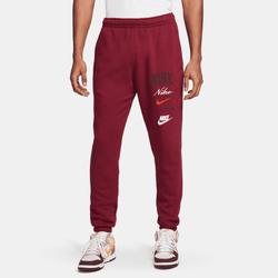 Men Pants - Nike Club Fleece Jogger - Team Red-Sail-Safety Orange