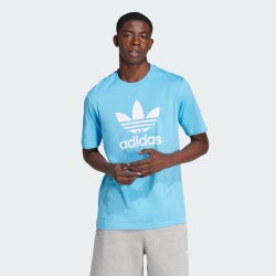 Hombre T-Shirts - adidas Translucent Trefoil - Blue-White