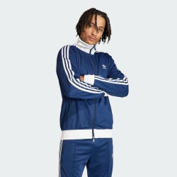 Homme Vestes Zippees - adidas Beckenbauer - Blue-White