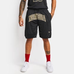 Hombre Shorts - New Era Varsity Basketball - Black-Black