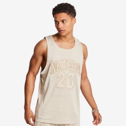 Herren Jerseys/Replicas - New Era Varsity Basketball - Beige-Beige