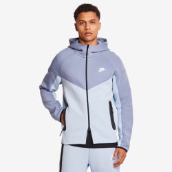 Homme Hoodies - Nike Tech Fleece - Lt Armory Blue-Ashen Slate-Wh