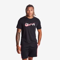 Men T-Shirts - Nike Swoosh Air - Black-Pink Foam
