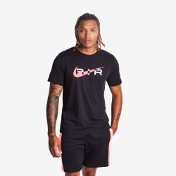 Hombre T-Shirts - Nike Swoosh Air - Black-Pink Foam