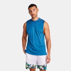 Herren Vests - Jordan Sport Dri-fit - Industrial Blue-Black